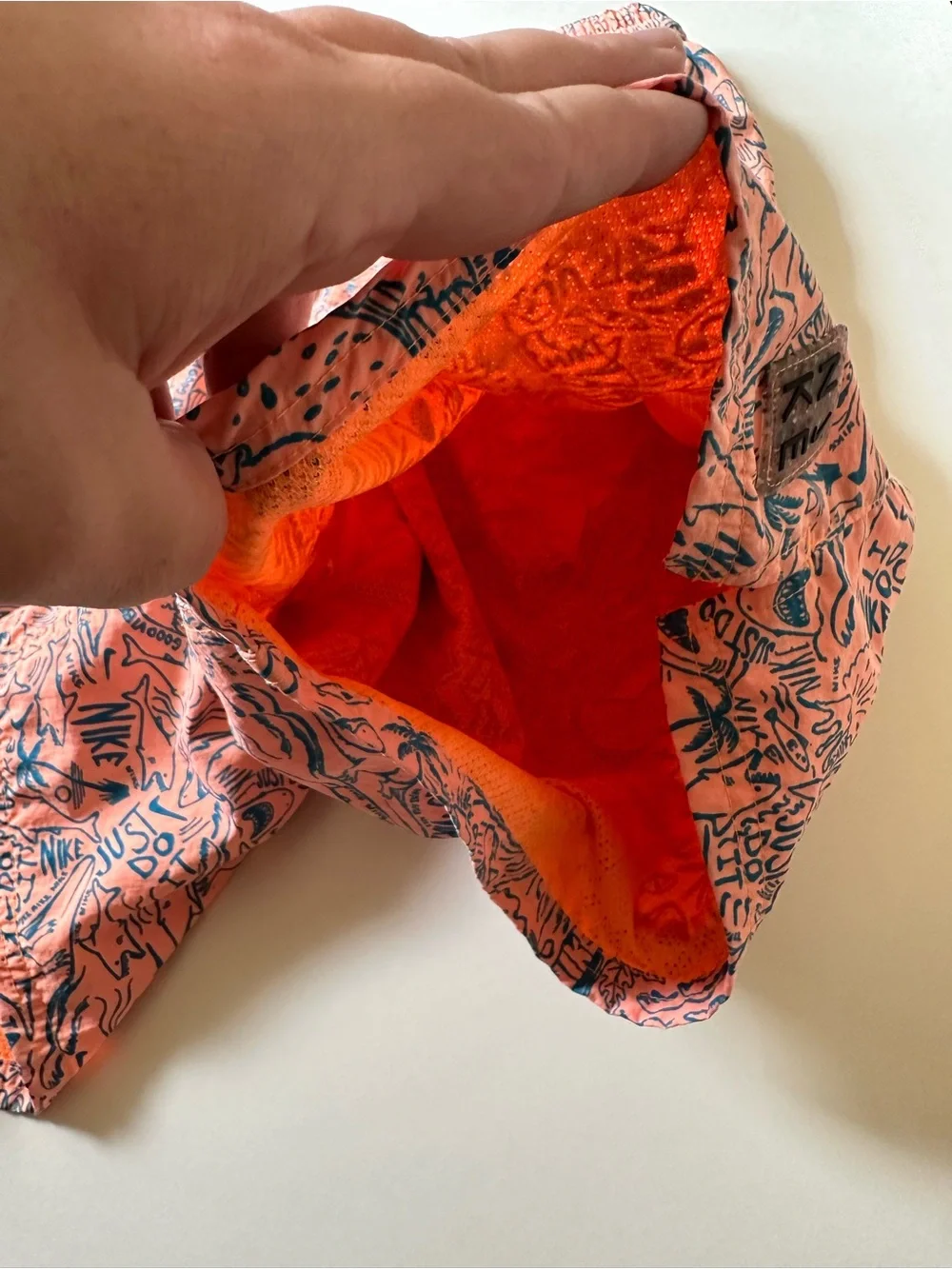 Nike Swim Shark Lap Graphic Print Swim Trunks